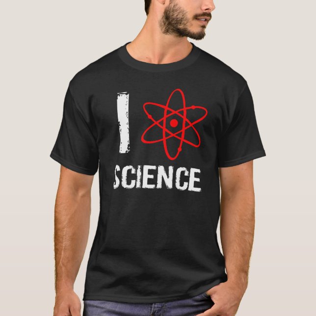I T-shirt d'obscurité de la Science de coeur/amour (Devant)