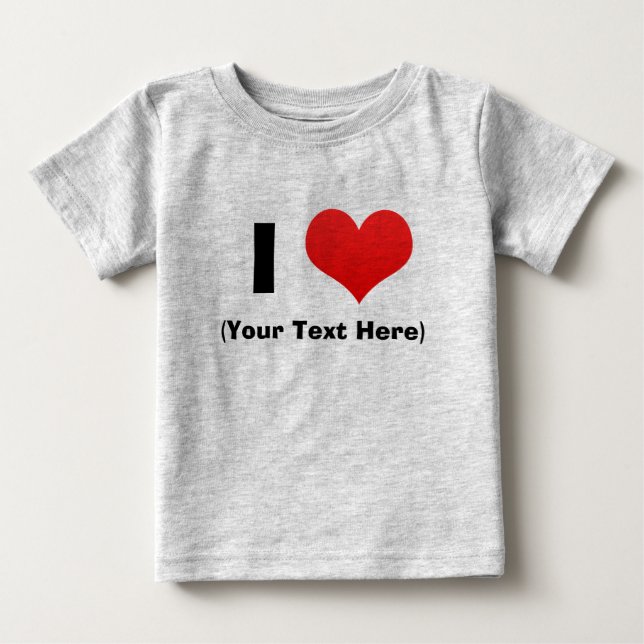 I T-shirts personnalisés par coeur (Devant)