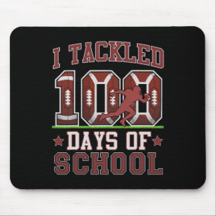 I Tackled 100 Days Of School Football 100th Day Bo Mouse Pad