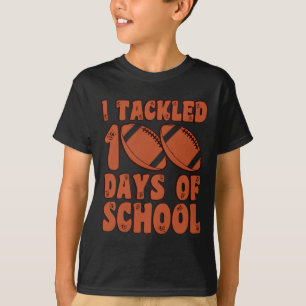 I Tackled 100 Days Of School Football for Boys Kid T-Shirt
