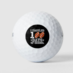 I Tackled 100 Days of School Football Golf Balls