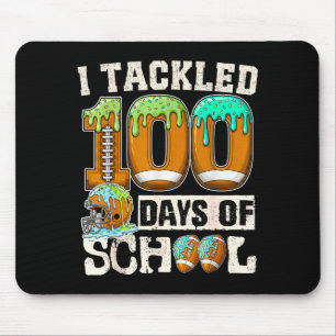 I Tackled 100 Days Of School Football Ice Cream Dr Mouse Pad