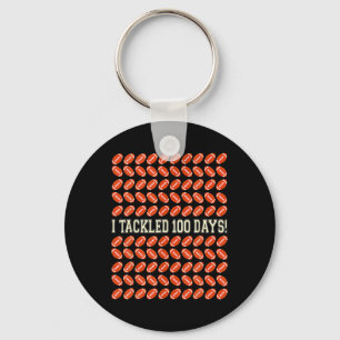 I Tackled 100 Days Of School Happy 100th Day Of Sc Keychain