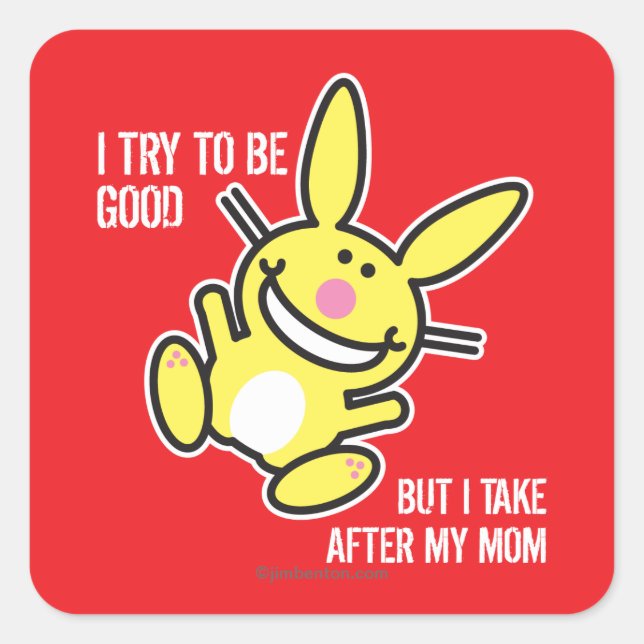 I Take After My Mom Square Sticker (Front)