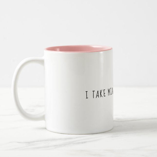 I take mine with braille mug (Left)