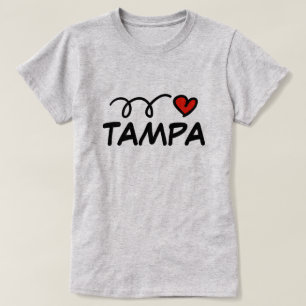 I ♥ Tampa custom t shirt with cute heart