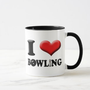I tasse de bowling de coeur