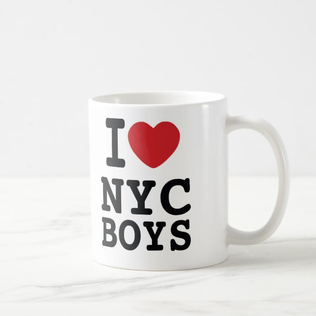 I tasse de café de garçons du coeur NYC (Droite)