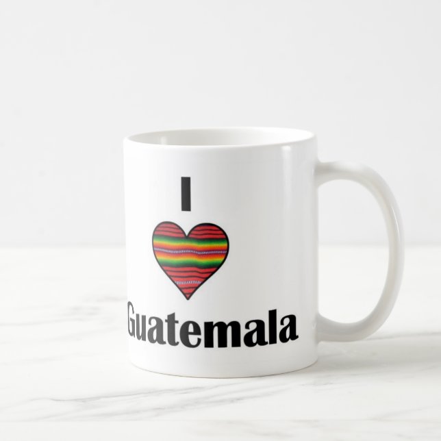 I tasse du Guatemala de coeur (Droite)
