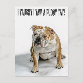 I taught I taw a puddy tat Postcard