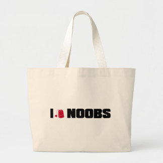i (teabag) noobs large tote bag
