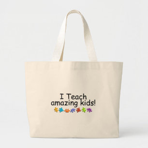 I Teach Amazing Kids (PP) Large Tote Bag