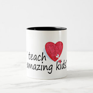 I Teach Amazing Kids Two-Tone Coffee Mug