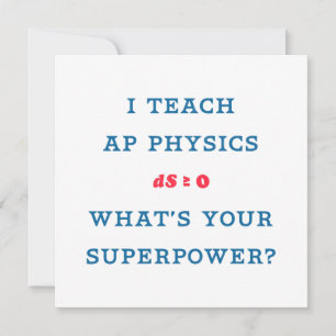I Teach AP Physics What's Your Superpower