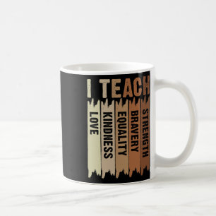 I Teach Black History Month Melanin Afro African T Coffee Mug