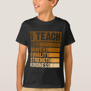 I Teach Black History Month Melanin Afro African T T-Shirt