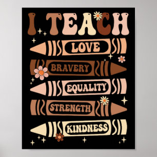 I Teach Black History Teacher Celebrate Black Hist Poster