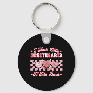 I Teach Little Sweethearts To Talk Ck Slp Valentin Keychain