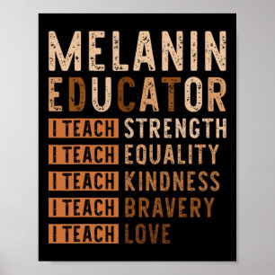 I Teach Love Black History Month African American Poster