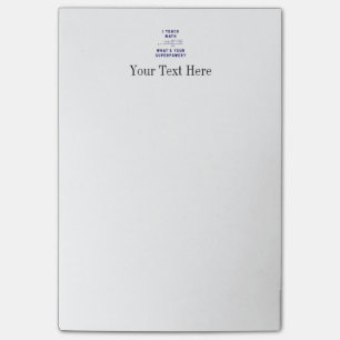 I Teach Math What's Your Superpower? Post-it Notes