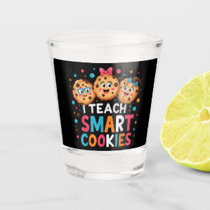 I Teach Smart Cookies Back to School Teacher Shot Glass