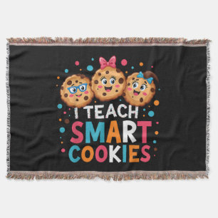 I Teach Smart Cookies Back to School Teacher Throw Blanket