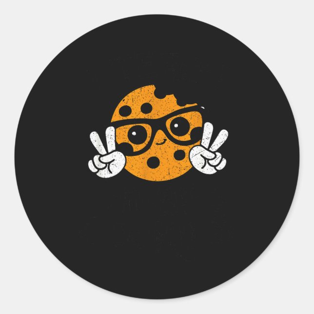 I Teach Smart Cookies Christmas Teacher Teaching X Classic Round Sticker (Front)