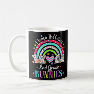 I Teach The Cutest 2nd Grade Bunnies Teacher Easte Coffee Mug