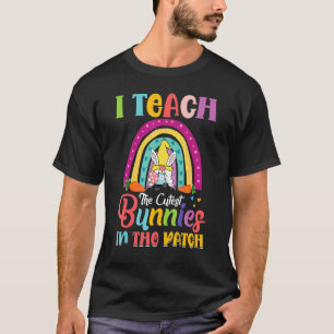 I Teach The Cutest Bunnies For Teacher Women Men 2 T-Shirt