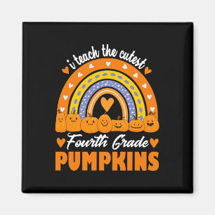 I Teach The Cutest Fourth Grade Pumpkins Halloween Magnet