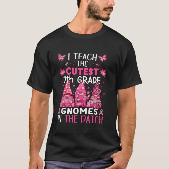 I Teach The Cutest Gnomes Tee Halloween Kindergart (Front)