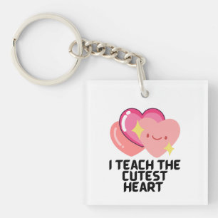 I teach the cutest hearts  keychain