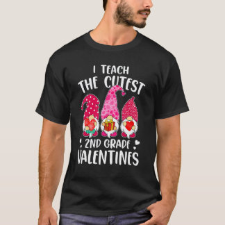 I Teach The Cutest Little Valentines Women Gnome T T-Shirt
