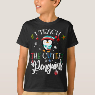 I teach the cutest Penguins, Cute Christmas Teache T-Shirt