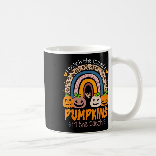 I Teach The Cutest Pumpkins In The Patch Retro Tea Coffee Mug (Right)