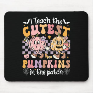 I Teach The Cutest Pumpkins In The Patch Retro Tea Mouse Pad