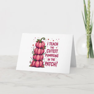 I Teach the Cuttest Pumpkin in the Patch Cancer Invitation