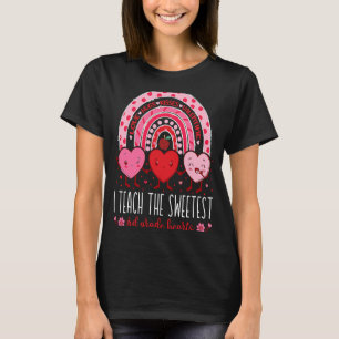 I Teach The Sweetest 3rd Grade Hearts Teachers Val T-Shirt