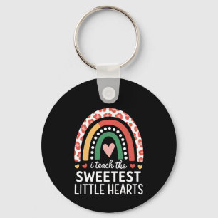 I Teach The Sweetest Little Hearts Valentine's Day Keychain