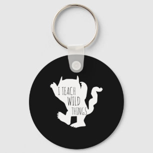 I Teach Wild Things Monster Fun Halloween Gifts Keychain