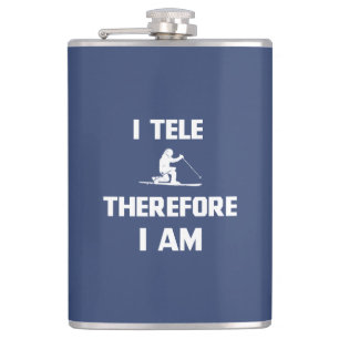 I Tele Therefore I Am Hip Flask