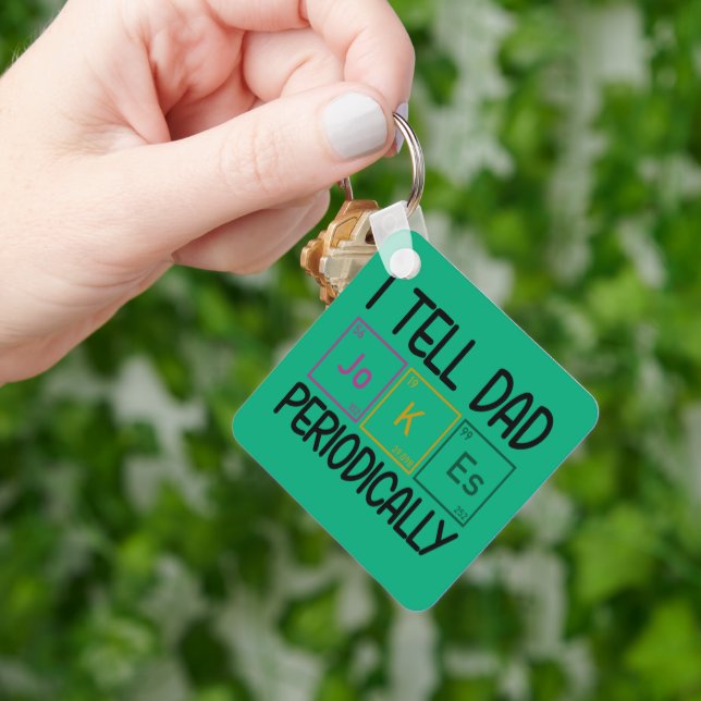 I Tell Dad Jokes Periodically Keychain (Hand)