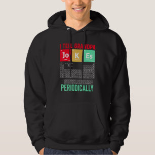 I Tell Grandpa Jokes Periodically Fathers Day Retr Hoodie