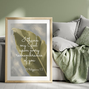 I THANK MY GOD Philippians 1:3 Teacher Gift Poster