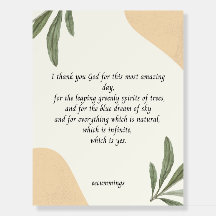 "i thank you god" Poster eecummings