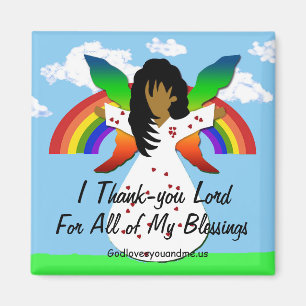 I Thank-you Lord for All of My Blessings Magnet