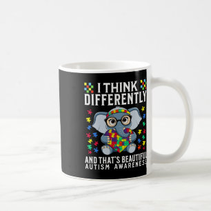 I Think Differently Autism Awareness Kids Boys Sup Coffee Mug