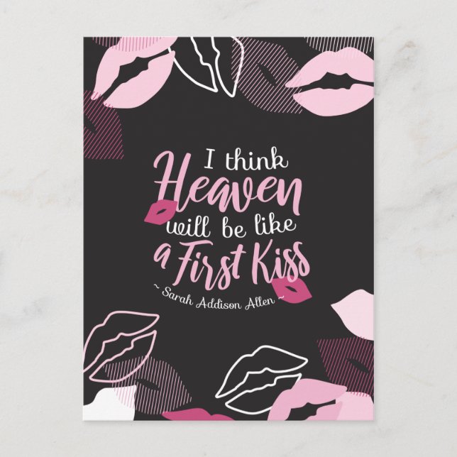 I think Heaven will be like a First Kiss Postcard (Front)