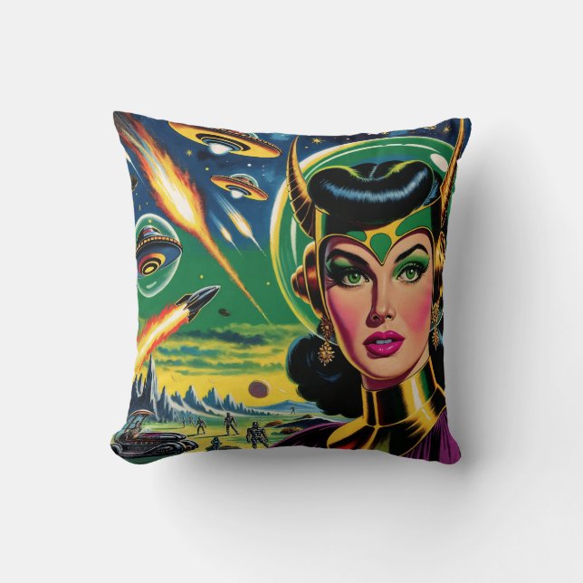 “I think I left the iron on.” Throw Pillow (Front)