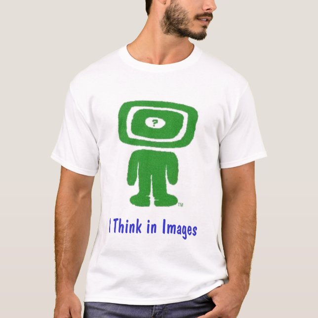 I Think in Images Autism T-shirt (Front)